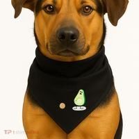 Boo You Scared The Pit Out Of Me Funny Ghost Avocado Gift USA-Made Doggie Bandana thumb 1