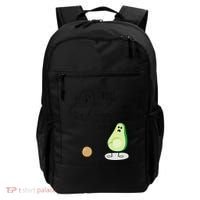 Boo You Scared The Pit Out Of Me Funny Ghost Avocado Gift Backpack thumb 0