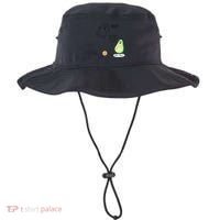 Boo You Scared The Pit Out Of Me Funny Ghost Avocado Gift Bucket Hat thumb 0