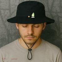 Boo You Scared The Pit Out Of Me Funny Ghost Avocado Gift Bucket Hat thumb 2