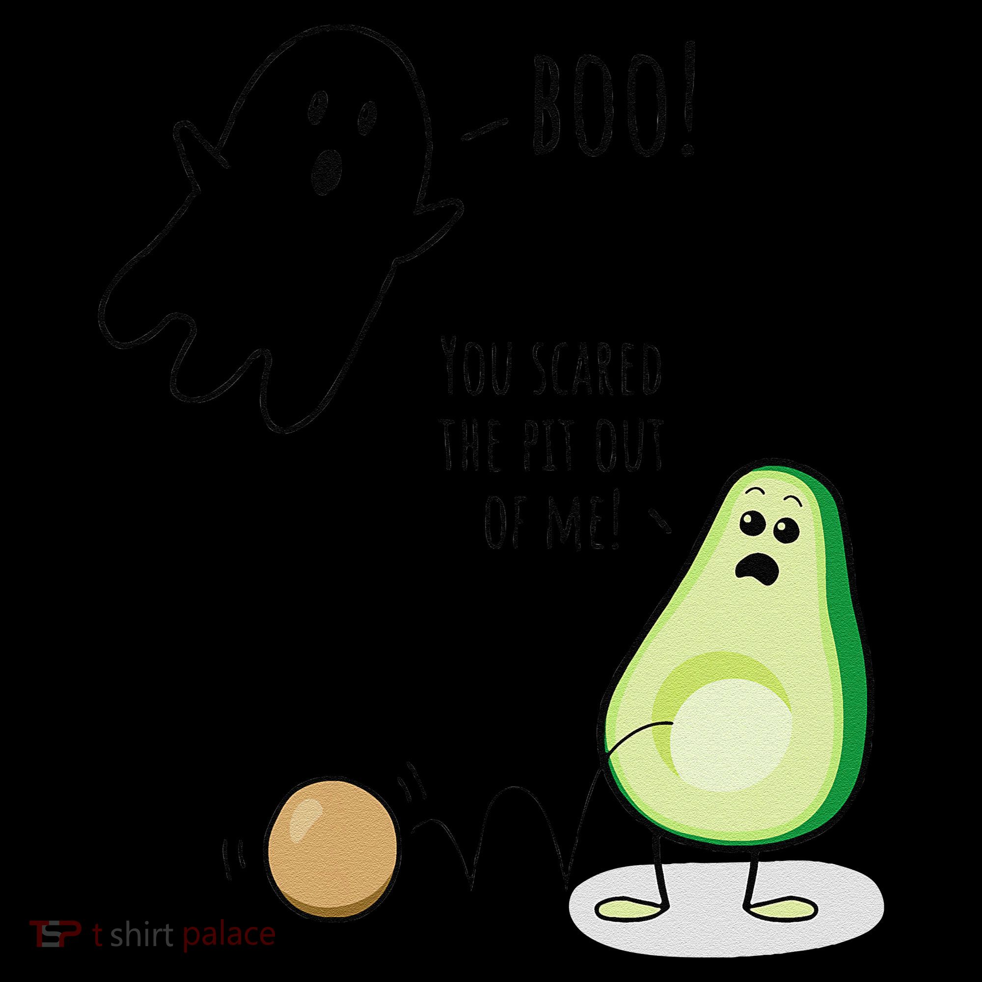 Boo You Scared The Pit Out Of Me Funny Ghost Avocado Gift Coffee Mug