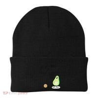 Boo You Scared The Pit Out Of Me Funny Ghost Avocado Gift Beanie thumb 0