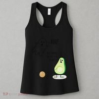 Boo You Scared The Pit Out Of Me Funny Ghost Avocado Gift Women's Tank Top thumb 3