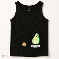 Boo You Scared The Pit Out Of Me Funny Ghost Avocado Gift Tank Top thumb 2