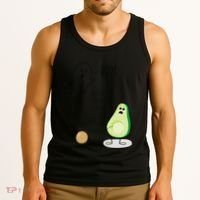 Boo You Scared The Pit Out Of Me Funny Ghost Avocado Gift Tank Top thumb 3