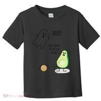 Boo You Scared The Pit Out Of Me Funny Ghost Avocado Gift Toddler T-Shirt thumb 0
