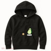 Boo You Scared The Pit Out Of Me Funny Ghost Avocado Gift Kids Hoodie thumb 0