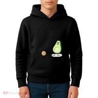 Boo You Scared The Pit Out Of Me Funny Ghost Avocado Gift Kids Hoodie thumb 4