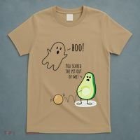 Boo You Scared The Pit Out Of Me Funny Ghost Avocado Gift T-Shirt thumb 5