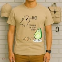 Boo You Scared The Pit Out Of Me Funny Ghost Avocado Gift T-Shirt thumb 6