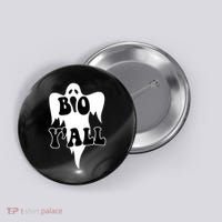 Boo Yall Spooky Ghost Halloween Button thumb 0
