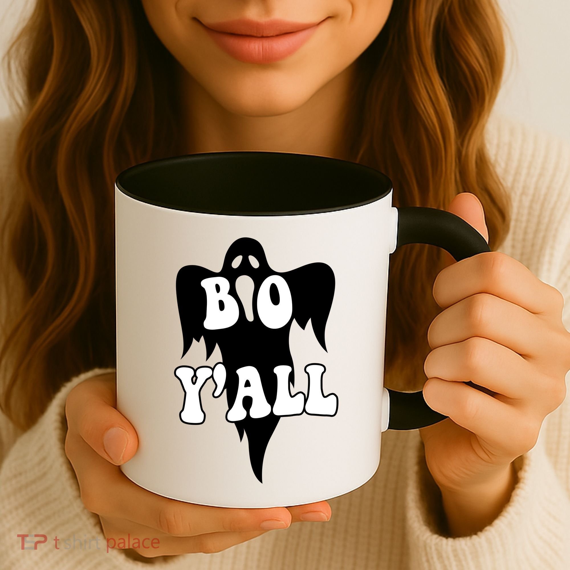 Boo Yall Spooky Ghost Halloween Coffee Mug