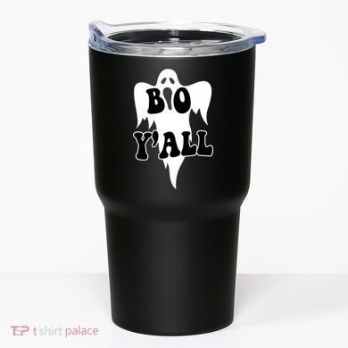 Boo Yall Spooky Ghost Halloween Tumbler