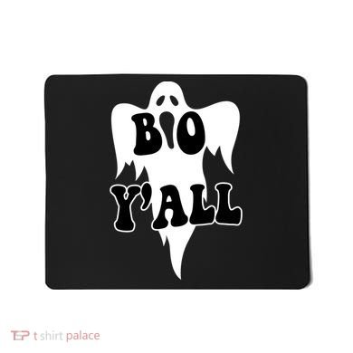 Boo Yall Spooky Ghost Halloween Mousepad