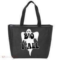 Boo Yall Spooky Ghost Halloween Tote Bag thumb 0