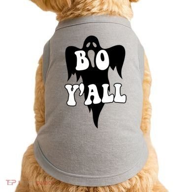 Boo Yall Spooky Ghost Halloween Doggie Tank
