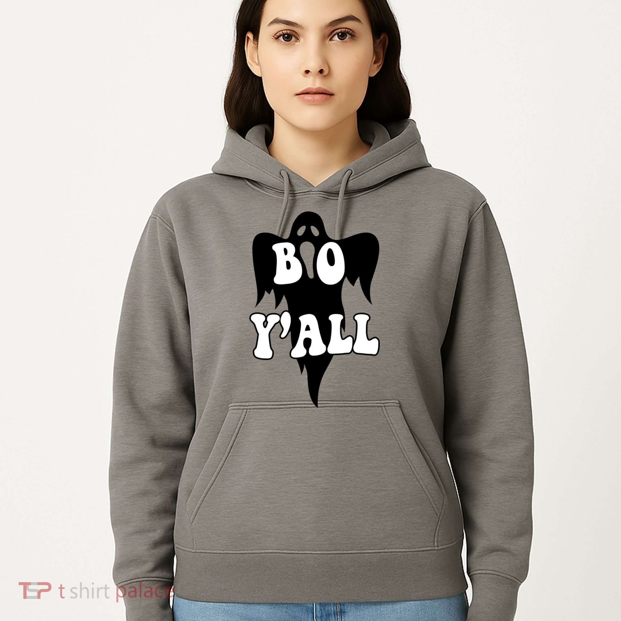 Boo Yall Spooky Ghost Halloween Hoodie