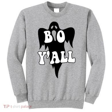 Boo Yall Spooky Ghost Halloween Sweatshirt