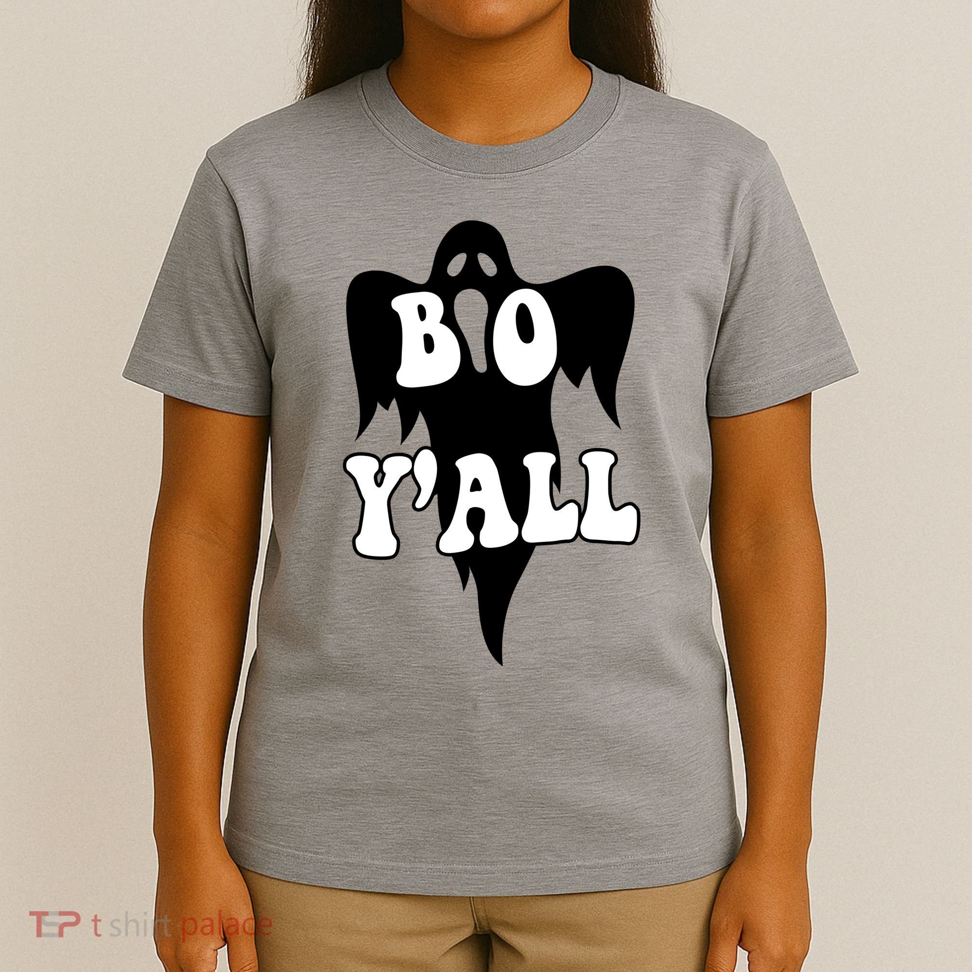 Boo Yall Spooky Ghost Halloween T-Shirt