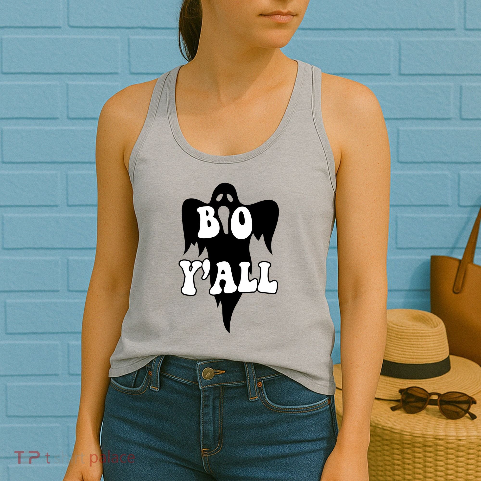 Boo Yall Spooky Ghost Halloween Women's Tank Top
