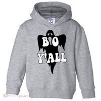 Boo Yall Spooky Ghost Halloween Toddler Hoodie thumb 0