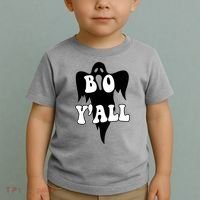 Boo Yall Spooky Ghost Halloween Toddler T-Shirt thumb 2
