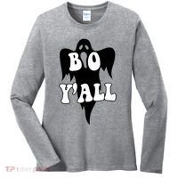 Boo Yall Spooky Ghost Halloween Women's Long Sleeve Shirt thumb 0