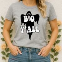 Boo Yall Spooky Ghost Halloween Women's T-Shirt thumb 2