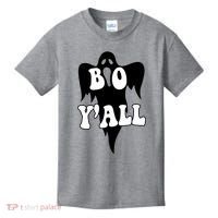 Boo Yall Spooky Ghost Halloween Kids T-Shirt thumb 0