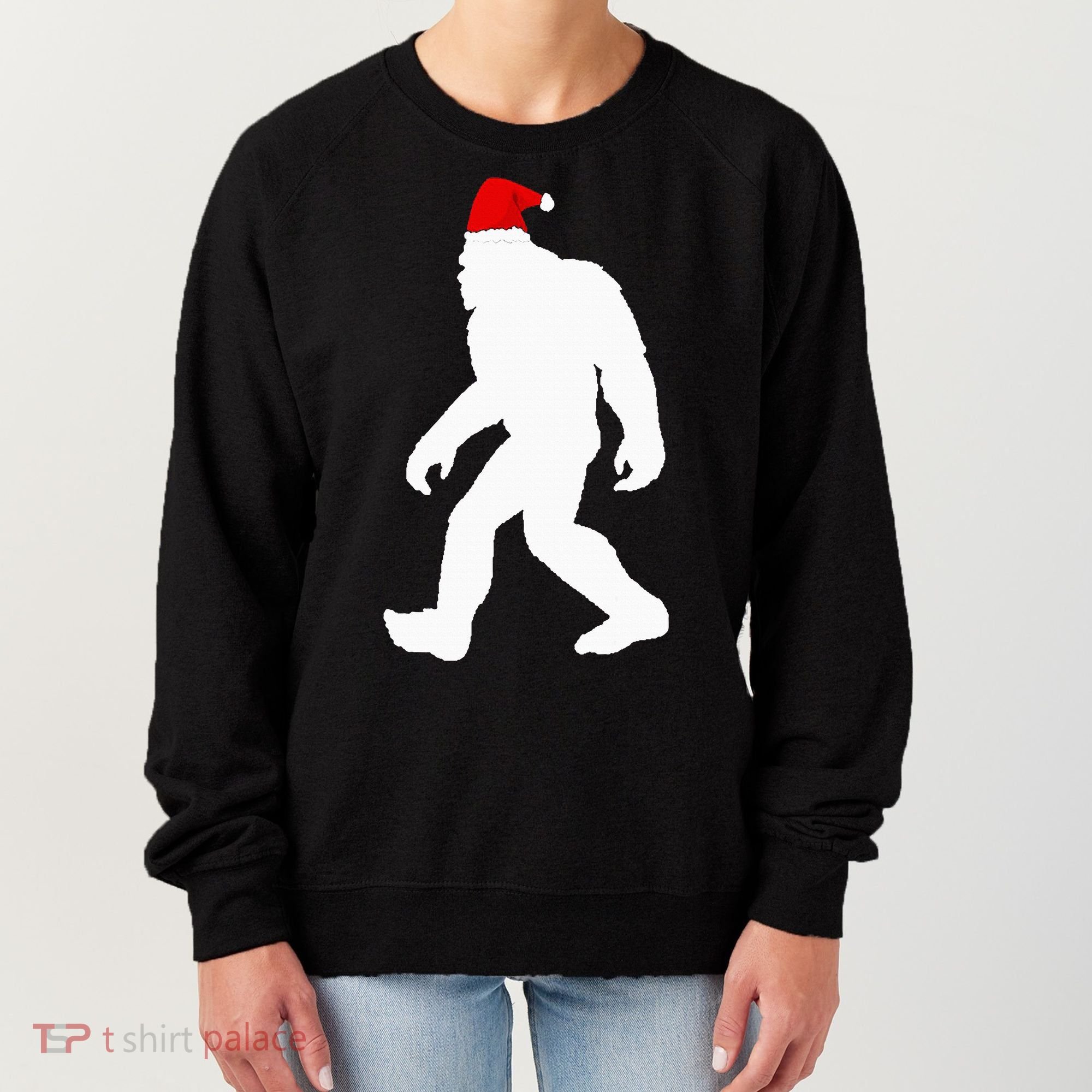 Bigfoot Yeti Sasquatch Ugly Christmas Sweater Gift  Women's Sweatshirt