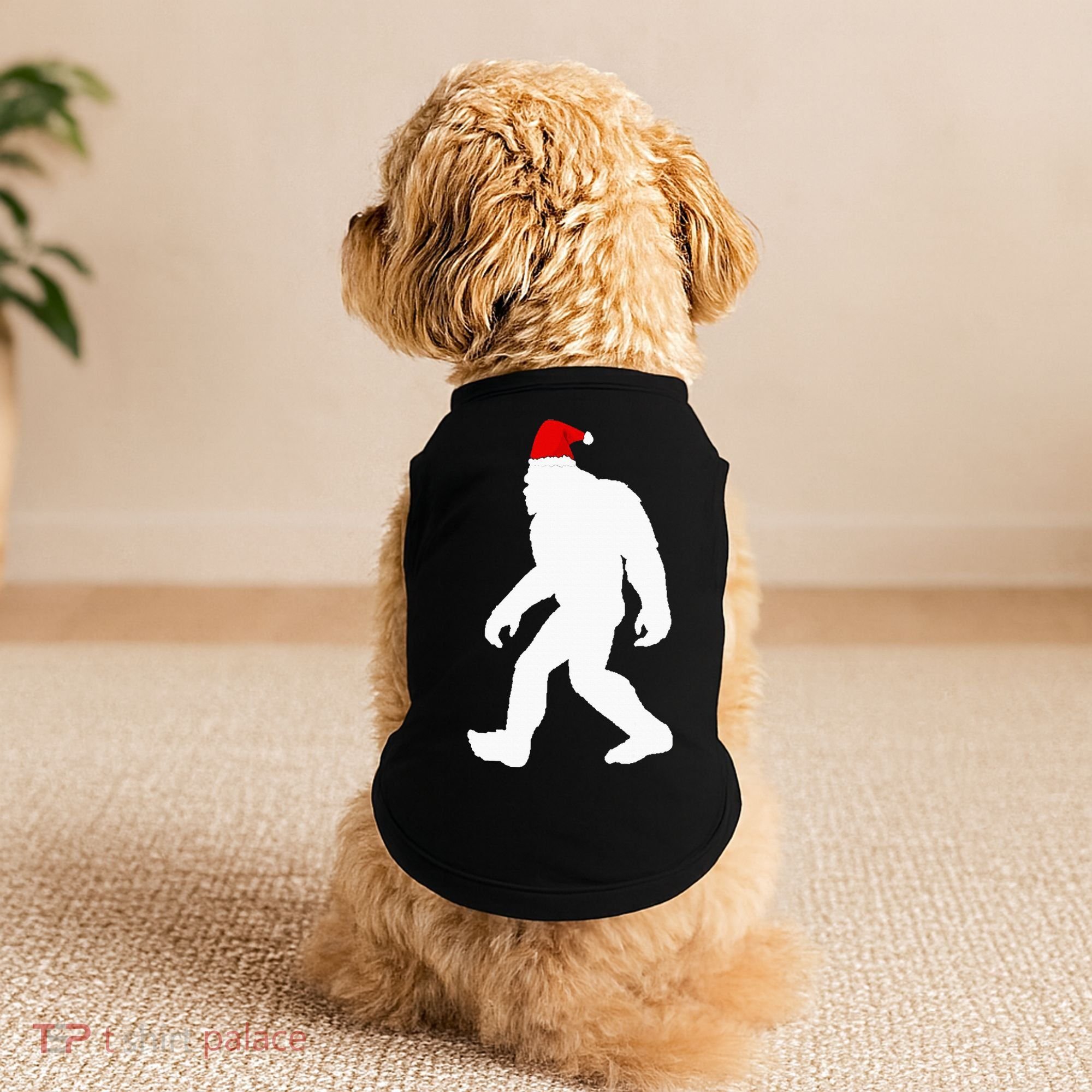 Bigfoot Yeti Sasquatch Ugly Christmas Sweater Gift  Doggie Tank