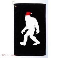 Bigfoot Yeti Sasquatch Ugly Christmas Sweater Gift  Golf Towel thumb 0