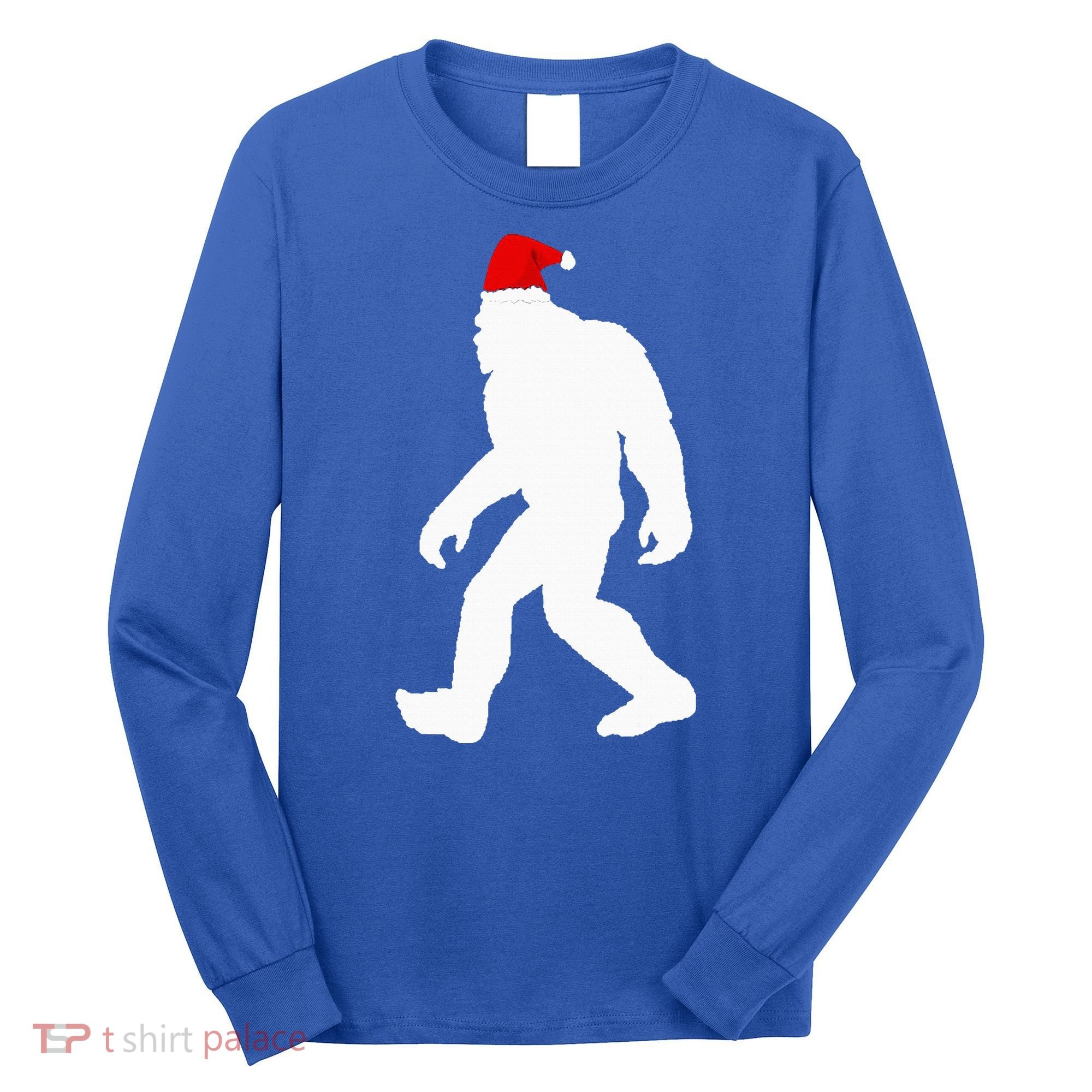 Bigfoot Yeti Sasquatch Ugly Christmas Sweater Gift  Long Sleeve Shirt