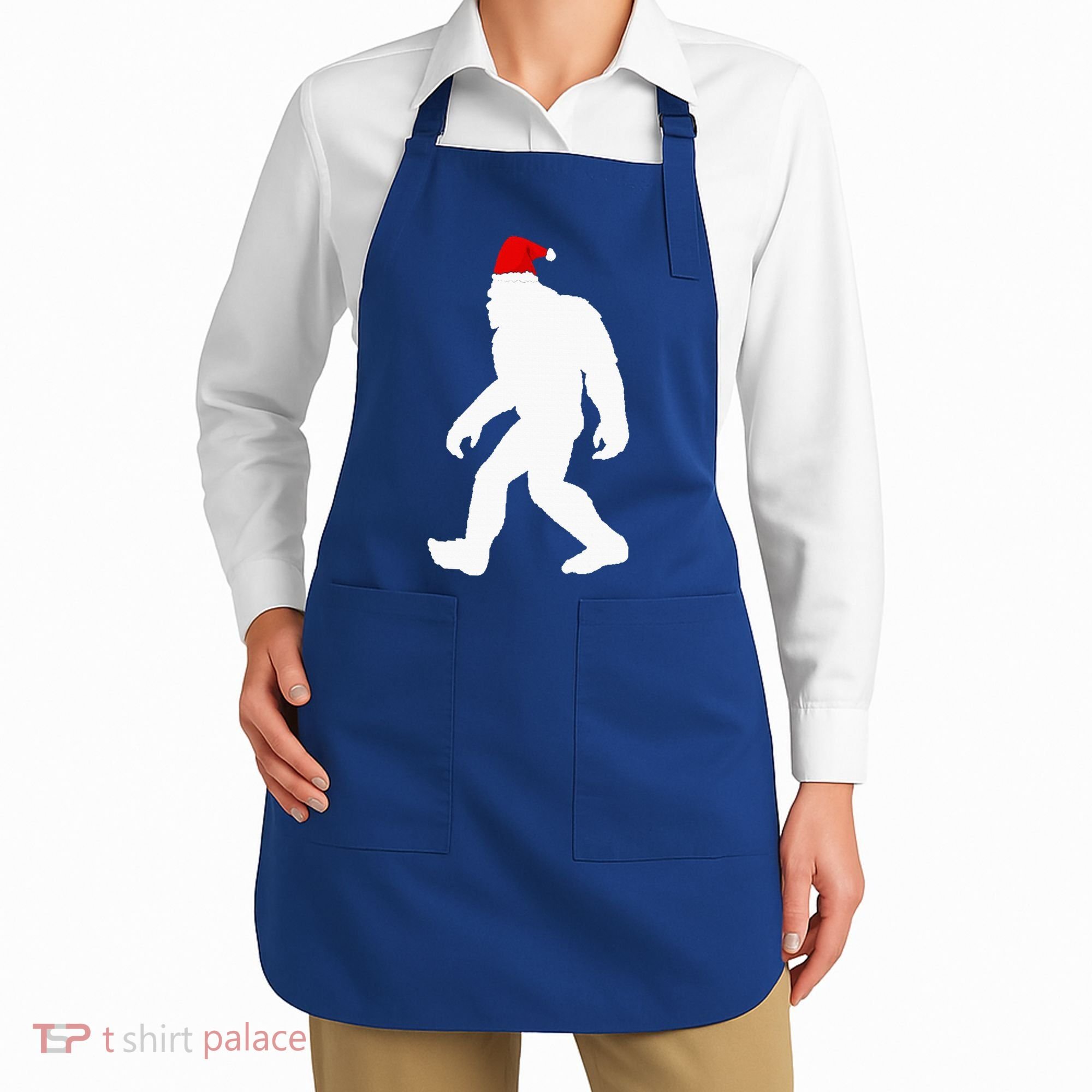 Bigfoot Yeti Sasquatch Ugly Christmas Sweater Gift  Apron