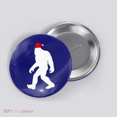 Bigfoot Yeti Sasquatch Ugly Christmas Sweater Gift  Button