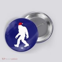 Bigfoot Yeti Sasquatch Ugly Christmas Sweater Gift  Button thumb 0