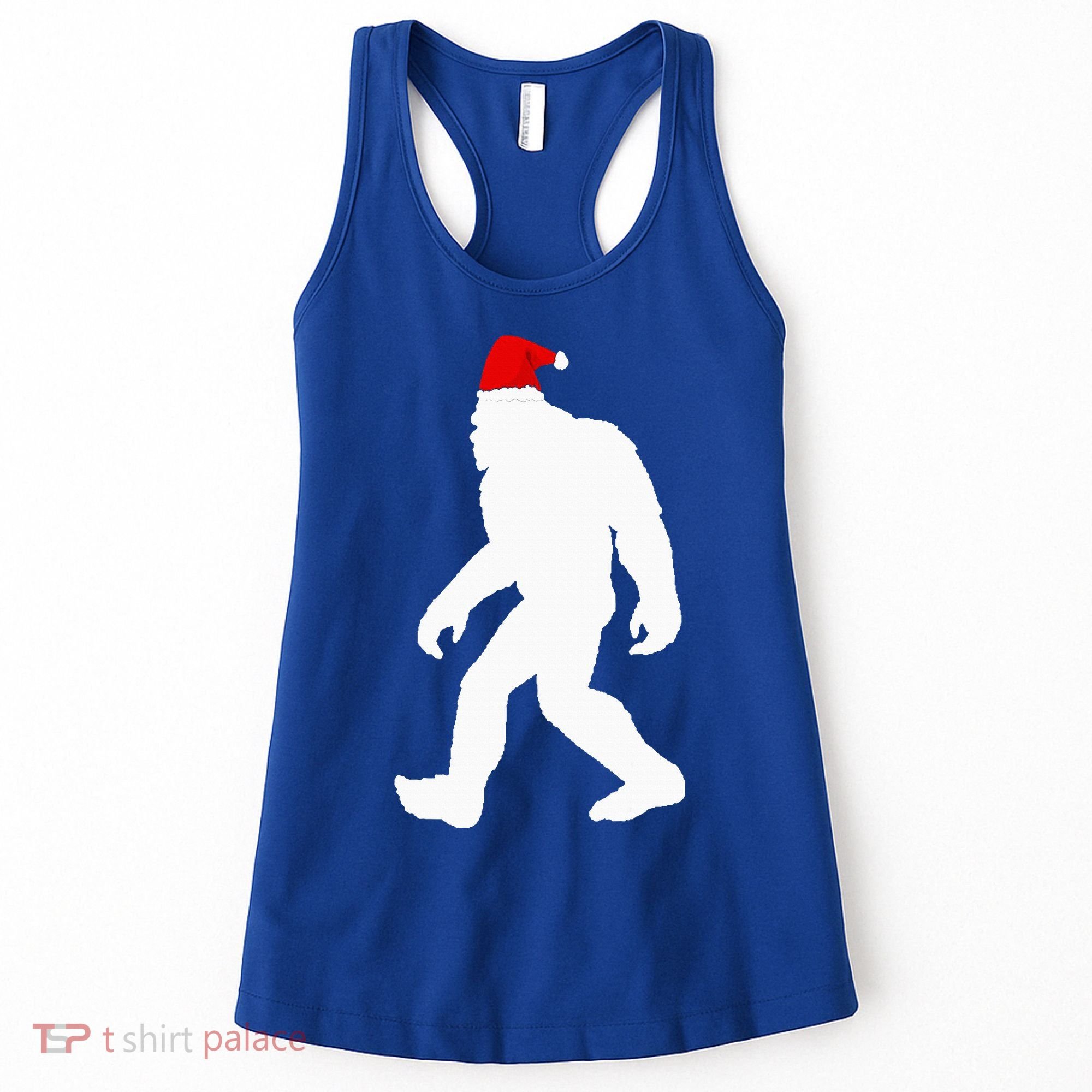 Bigfoot Yeti Sasquatch Ugly Christmas Sweater Gift  Women's Tank Top