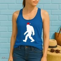 Bigfoot Yeti Sasquatch Ugly Christmas Sweater Gift  Women's Tank Top thumb 2