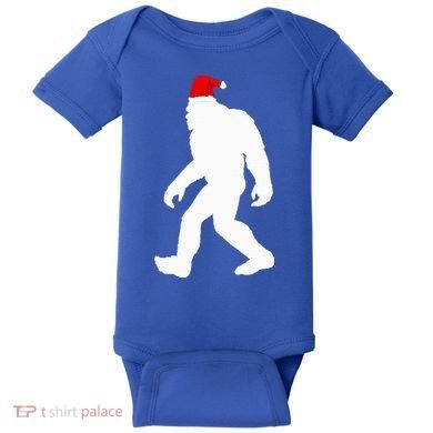 Bigfoot Yeti Sasquatch Ugly Christmas Sweater Gift  Baby Bodysuit