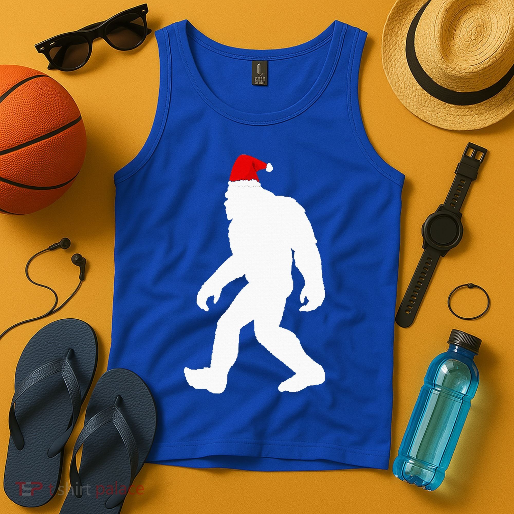 Bigfoot Yeti Sasquatch Ugly Christmas Sweater Gift  Tank Top
