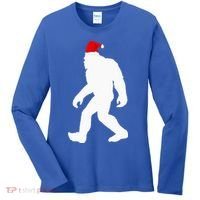 Bigfoot Yeti Sasquatch Ugly Christmas Sweater Gift  Women's Long Sleeve Shirt thumb 0