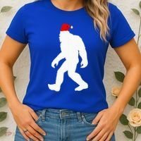 Bigfoot Yeti Sasquatch Ugly Christmas Sweater Gift  Women's T-Shirt thumb 2