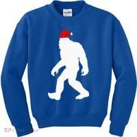 Bigfoot Yeti Sasquatch Ugly Christmas Sweater Gift  Kids Sweatshirt thumb 0