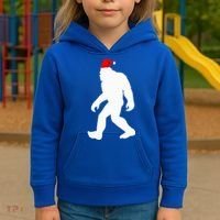 Bigfoot Yeti Sasquatch Ugly Christmas Sweater Gift  Kids Hoodie thumb 3