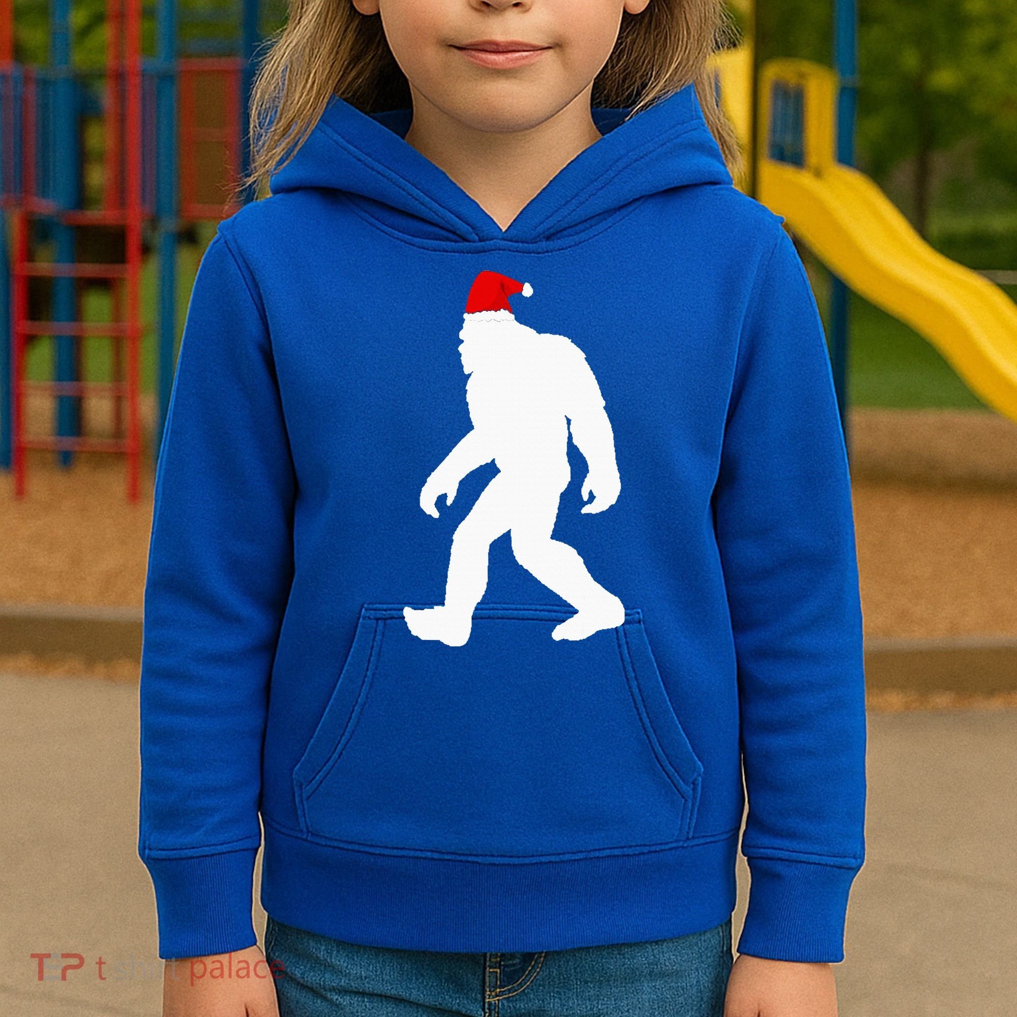 Bigfoot Yeti Sasquatch Ugly Christmas Sweater Gift  Kids Hoodie