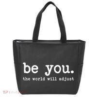 Be You The World Will Adjust Tote Bag thumb 0