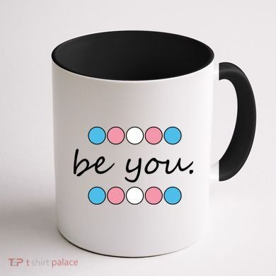 Be You Transgender Pride Month Coffee Mug back