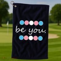 Be You Transgender Pride Month Golf Towel thumb 1