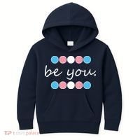 Be You Transgender Pride Month Kids Hoodie thumb 0