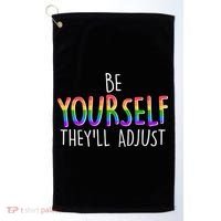 Be Yourself They'll Adjust Golf Towel thumb 0